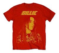 Billie Eilish Offizielles T-Shirt Racer' Logo Jumbo Rot Gr. Small, rot