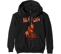 Billie Eilish Pullover Hoodie: Spooky Logo - Large - Black - Unisex