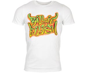Billie Eilish - T Shirt Graffiti - weiß L