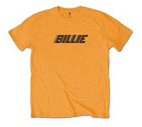 Billie Eilish - T-Shirt # Xxl Unisex Orange # Racer Logo & Blohsh