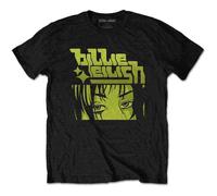Billie Eilish Unisex Anime Logo Official Black T-Shirt, Schwarz, S