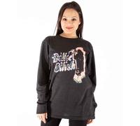 Billie Eilish Unisex Neon Logo Official Charcoal Grey Long Sleeve T-Shirt, grau, L