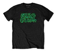 Billie Eilish Unisex Neon Logo Offizielles Schwarz T-Shirt, S