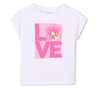 Billieblush - T-Shirt - 104 / weiß/ pink / 100% Baumwolle