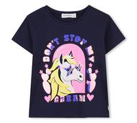 Billieblush U21630 T-Shirt für Mädchen, Indigo blau, 10 Jahre
