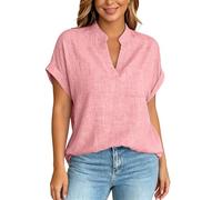 Billige T Shirts Damen Neckholder Bügel Große Hochzeit Print Funktionstop Trägertops Damentops Bandeau Mode Kurzärmliges 70er Spaghettitops Frau Schönes Magenta Kastenausschnitt Baumwollblusen Hübsche