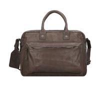 Billy the Kid Nasty Cowboys Franklin Aktentasche Leder 40 cm Laptopfach grau