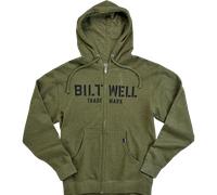 BILTWELL Hoodie Stencil Zip - grün