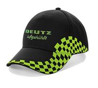 Bimaxx Deutz Luftgekühlt Grand Prix Oldtimer Kappe | Herren, Klettverschluss, Einheitsgröße | Schwarz/Lime