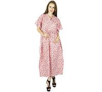 Bimba Frauen Lange Maxi Kleid Kaftan Blumen Baumwolle Kaftan Nacht tragen Schiere Vertuschung