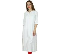 Bimba Frauen Rayon gerade Kurta Kurti 3/4 Ärmel lässig Sommerbluse