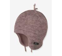 Bindemütze Mädchen Baby PURE PURE by Bauer aus Merinowolle braun Gr. 39 cm