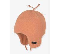 Bindemütze Mädchen Baby PURE PURE by Bauer aus Merinowolle karamell Gr. 41 cm