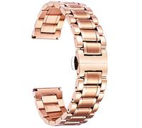 BINLUN Edelstahl Uhrenarmband 12/14/16/18/19/20/21/22/24mm Metall Ersatzarmband für Smartwatch Schnellwechsel, gerades & gebogenes Ende Damen&Herren