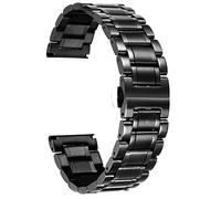 BINLUN Edelstahl Uhrenarmband 12/14/16/18/19/20/21/22/24mm Metall Ersatzarmband für Smartwatch Schnellwechsel, gerades & gebogenes Ende Damen&Herren