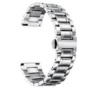 BINLUN Edelstahl Uhrenarmband 12/14/16/18/19/20/21/22/24mm Metall Ersatzarmband für Smartwatch Schnellwechsel, gerades & gebogenes Ende Damen&Herren