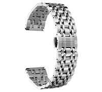 BINLUN Premium-Uhrenarmbänder aus Edelstahl, solide, Ersatz-Uhrenarmbänder für Damen und Herren, 6 Farben (Gold, Silber, Schwarz, Roségold, Goldton, Roségold), 13 Größen (12 mm - 24 mm)