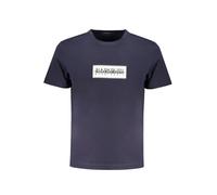 Napapijri Box Logo Kurzarm-t-shirt XL Blue Marine