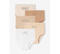 Vertbaudet Bio-Kollektion: 5er-Pack Baby Slips Basic Set weiß 74