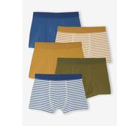 Bio-Kollektion: 5er-Pack Jungen Boxershorts Gr. 140 von vertbaudet