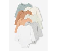 Bio-Kollektion: 7er-Pack Baby Schlupfbodys BASIC Gr. 92/98 von vertbaudet