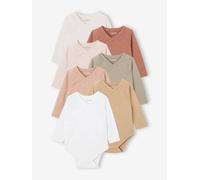 Bio-Kollektion: 7er-Pack Baby Wickelbodys BASIC Gr. 68 von vertbaudet