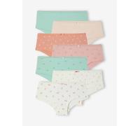 Bio-Kollektion: 7er-Pack Mädchen Shortys rosa Gr. 86 von vertbaudet