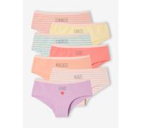 Bio-Kollektion: 7er-Pack Mädchen Shortys rosa Gr. 92/98 von vertbaudet