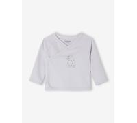 Bio-Kollektion: Baby Wickeljacke für Neugeborene BASIC hellblau Gr. 74 von vertbaudet