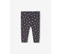Bio-Kollektion: Gemusterte Baby Leggings aus Rippjersey grau Gr. 92/98 von vertbaudet