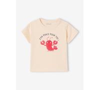 Bio-Kollektion: Jungen Baby Shirt mit Hummerprint & Druckknöpfen vanille Gr. 92/98 von vertbaudet