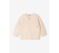 Bio-Kollektion: Strickjacke für Neugeborene rosa Gr. 50 von vertbaudet