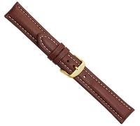 Bio-Leder Ersatzband Uhrenarmband Kalbsleder Braun 20541G