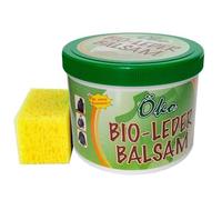 BIO-LEDERBALSAM 250ml mit Schwamm Bienenwachs Lederfett Lederpflege Pflege Leder Wachs 93
