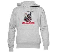 BIOCLOD Metal Gear Solid Characters Männer Frauen Unisex Kapuzenpullover Grau Men Women Hoodie Grey M