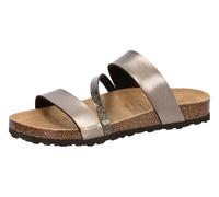 Hausschuh LICO "Pantolette Bioline Glitter", Damen, Gr. 38, braun, Synthetik, Schuhe Hausschuh (65490720-38) braun