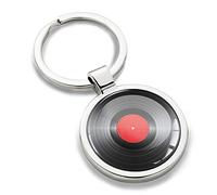Biomar Labs Schlüsselanhänger aus Edelstahl - Metall Keyring mit verschiedenen Textdesigns - Robuster Anhänger für Auto, Tasche & Schlüsselbund (Musik Emblem KK 183)