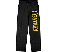 Bioworld Batman Title Logo Herren Schlafanzughose mit Kordelzug, Schwarz, Schwarz, L