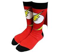Bioworld DC Comics Crew Flash Socken, Rot, 41-45 EU (7.5-11.5 UK)