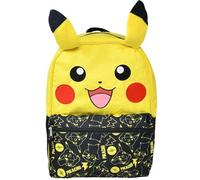 Bioworld Kinder-Rucksack, Pokemon Pikachu mit Ohren, 40,6 cm, mit Vordertasche, leichte Schul-Büchertasche, perfekt für Vorschule und Grundschule