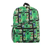 Bioworld Minecraft Creeper Allover-Print 45,7 cm Rucksack, Minecraft Green-1, OSFA