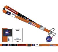 Bioworld NASA-Schlüsselband mit NASA-Logo, Orange, Orange/Abendrot im Zickzackmuster (Sunset Chevron), Einheitsgröße