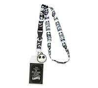 Bioworld Nightmare Before Christmas Ausweishalter mit 3,8 cm Jack Skellington Gummi-Anhänger