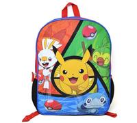 Bioworld Pokemon Pikachu & Friends Rucksack mit flacher Vorderseite, 40,6 cm, perfekt für Vorschul- und Grundschuljungen