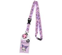 Bioworld Sanrio Kuromi Ausweishalter, Schlüsselband mit Gummianhänger und Sammelaufkleber