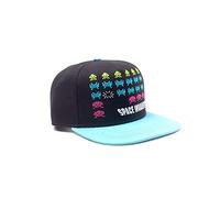 Bioworld Space Invaders Formation Snapback Baseballkappe, Schwarz/Türkis (SB588464SPI), Blau (Blue Blue), Einheitsgröße, Blau (Blau), Einheitsgröße