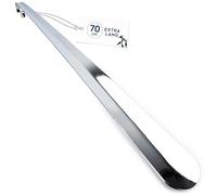 biped extra langer Metall Schuhanzieher - sehr stabiler Premium Schuhlöffel 70 cm lang - mit Haken und Loch zum praktischen Aufhängen - ergonomisch geformter Metallschuhlöffel z2792(1 Stück)