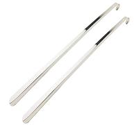 biped extra langer Metall Schuhanzieher - sehr stabiler Premium Schuhlöffel 70 cm lang - mit Haken und Loch zum praktischen Aufhängen - ergonomisch geformter Metallschuhlöffel z2792(2 Stück)