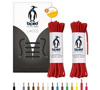 biped LACES 2 Paar runde Schnürsenkel aus Baumwolle ø 2 mm dünn - Premium Rundsenkel für Lederschuhe und Stiefel - reißfest und waschbar - made in EU z2900(rot,60 cm)
