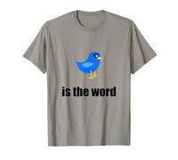 Bird is the word Graphic Novelty Short Sleeve T-shirt Ironic T-Shirt